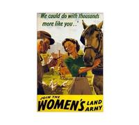 Poster su tela con scritta "Join the Women's Army Corps", decorazione per camera da letto, ufficio, stanza, regalo, 50 x 75 cm