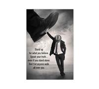 Poster su tela con scritta "Only When You Are Strong Can You Avoid Being Calpestled on by Others Inspirational Life Philosophy", decorazione artistica da parete per soggiorno, camera da letto, 61 x