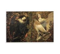 Poster su tela con scritta "The Birds Of Joy And Sorrow" di A.R.K. Horton, decorazione per camera da letto, paesaggio sportivo, ufficio, stanza, regalo, senza cornice, 50,8 x 76,6 cm