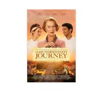 Poster su tela con scritta "The Hundred-Foot Journey", decorazione per camera da letto, ufficio, stanza, regalo, 50 x 75 cm