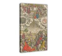 Poster su tela con scritta "The opening of the fifth and sixth seals", 25 pezzi, decorazione per camera da letto, sport, ufficio, stanza, regalo, con cornice, 60 x 90 cm