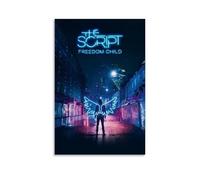 Poster su tela con scritta "The Script Freedom", decorazione artistica da appendere per casa, bar, decorazione artistica da parete per interni, poster, senza cornice, stile 20 x 30 cm