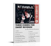Poster su tela con scritta "Three Cheers for Sweet Revenge My Chemical Romance Album--9 16 41 - Poster su tela, pittura ad olio decorativa, da appendere, per casa, soggiorno, camera da letto, sala da