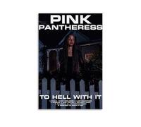 Poster su tela con scritta "To Hell with It-PinkPantheress", decorazione artistica da appendere per casa, bar, decorazione artistica per interni e pareti, poster, senza cornice, 30 x 45 cm