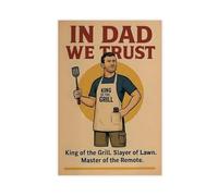 Poster su tela con scritta "We Believe in Dad-The Hilarous Super Dad", decorazione artistica da parete per soggiorno e camera da letto, 40 x 60 cm