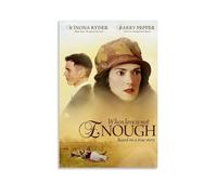 Poster su tela con scritta "When Love Is Not Enough - Poster artistico da parete per soggiorno, 50 x 75 cm, senza cornice