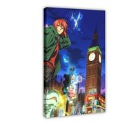 Poster su tela con stampa artistica da parete a tema anime The Ancient Magus 'Bride 10, per soggiorno e camera da letto, 50 x 75 cm