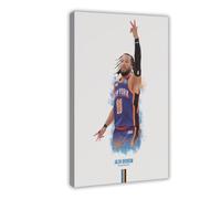 Poster su tela con stampa artistica da parete di Jalen Brunson Basketball (2), 40 x 60 cm