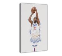 Poster su tela con stampa artistica da parete di Kawhi Leonard Basket, 60 x 90 cm