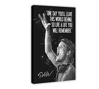 Poster su tela con stampa artistica di danza elettronica preferita Avicii 2, decorazione per camera da letto, ufficio, camera da letto, regalo, con cornice, 40 x 60 cm