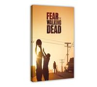 Poster su tela con stampa di American Horror TV Fear The Walking Dead (11), decorazione artistica da parete per soggiorno e camera da letto, 40 x 60 cm