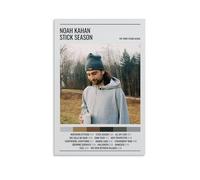 Poster su tela con stampa di Noah Kahan Stick Season (We'Ll All Be Here Forever), pittura artistica da appendere, per casa, soggiorno, camera da letto, sala da pranzo, senza cornice, stile 50 x 75 cm