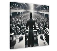 Poster su tela con stampa di The Spiritual Reverence in Song, 60 x 60 cm