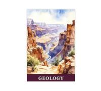 Poster su tela con tema scienze ad acquerello, decorazione per camera da letto, ufficio, camera da letto, regalo, 30 x 45 cm