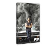 Poster su tela con Vin Diesel, decorazione per camera da letto, ufficio, camera da letto, regalo, 30 x 45 cm