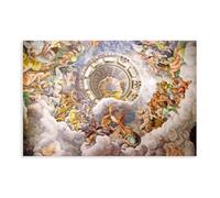 Poster su tela con vista dell'Olimpo Casa degli Dei affresco nella stanza dei giganti di Giulio Romano, decorazione da parete per camera da letto, ufficio, stanza, regalo, senza cornice, 30,5 x 30,5
