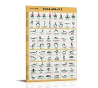 Poster su tela da yoga Poses, decorazione da parete per soggiorno, quadri per camera da letto, accessori moderni per la camera dei ragazzi e decorazioni da parete per camera delle ragazze, 60 x 9 cm