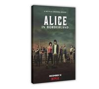 Poster su tela del film Alice in Borderland, decorazione per camera da letto, sport, ufficio, camera da letto, regalo, stile cornice, 30 x 45 cm