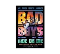 Poster su tela del film Bad Boys Ride Or Die, decorazione per camera da letto, ufficio, camera da letto, regalo, 60 x 90 cm