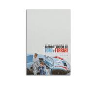 Poster su tela del film Ford V. Ferrari, decorazione per camera da letto, soggiorno, pareti, 30 x 45 cm, senza cornice
