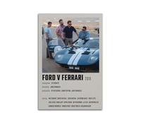 Poster su tela del film Ford V. Ferrari, decorazione per camera da letto, soggiorno, pareti, 30 x 45 cm, senza cornice