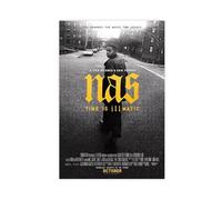 Poster su tela del film "Nas Time Is Illmatic", decorazione per camera da letto, ufficio, camera da letto, regalo, 30 x 45 cm