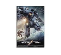 Poster su tela del film Pacific Rim, decorazione per la stanza, poster artistico per camera da letto e soggiorno, 40 x 60 cm, senza cornice