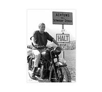 Poster su tela del film Steve McQueen The Great Escape 1963, decorazione per camera da letto, sport, ufficio, stanza, regalo, senza cornice, 60 x 90 cm