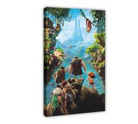 Poster su tela del film The Croods, decorazione per camera da letto, ufficio, stanza, regalo, 20 x 30 cm