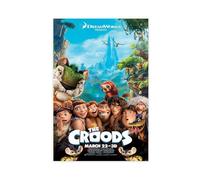 Poster su tela del film The Croods, decorazione per camera da letto, ufficio, stanza, regalo, 30 x 45 cm