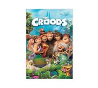 Poster su tela del film The Croods, decorazione per camera da letto, ufficio, stanza, regalo, 30 x 45 cm