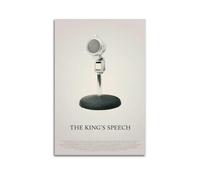 Poster su tela del film The King's Speech, decorazione per camera da letto, soggiorno, pareti, 30 x 45 cm, senza cornice