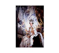 Poster su tela della regina Elisabetta II, decorazione per camera da letto, paesaggio sportivo, ufficio, stanza, regalo, decorazione artistica da parete, per soggiorno, camera da letto, senza cornice,