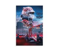 Poster su tela di Charles-Leclerc F1 2024, Gran Premio di Gran Bretagna di Formula 1, poster artistico da parete per soggiorno, 30 x 45 cm