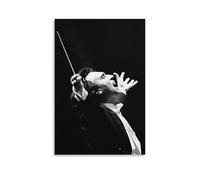 Poster su tela di Claudio Abbado con direttore d'orchestra, decorazione moderna per la casa, stampa artistica