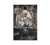 Poster su tela di Cristiano Ronaldo 9, decorazione per camera da letto, sport, ufficio, stanza, regalo, senza cornice, 50 x 75 cm
