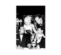 Poster su tela di Dean Martin, Marilyn, Monroe, Jerry, Lewis Milton Berle, decorazione artistica da parete per soggiorno e camera da letto, 30 x 45 cm