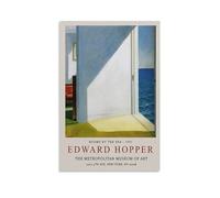Poster su tela di Edward Hopper, arte da parete, stile realistico, senza cornice o incorniciato, 60 x 90 cm, soggiorno, camera da letto, ufficio, bagno, sala da pranzo, cucina