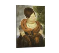 Poster su tela di Fernando Botero la First Lady, stampa artistica da parete per camera da letto, decorazione per la casa, quadri su tela, 20 x 30 cm