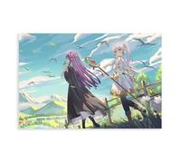 Poster su tela di Frieren: Beyond Journey's End, anime 5, decorazione per camera da letto, ufficio, camera da letto, regalo, 50 x 75 cm