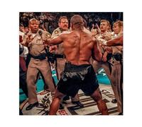 Poster su tela di Iron Mike Tyson, decorazione per camera da letto, sport, ufficio, stanza, regalo, senza cornice, 30 x 30 cm