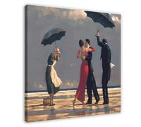 Poster su tela di Jack Vettriano, decorazione per camera da letto, sport, ufficio, camera da letto, regalo, stile cornice, 30 x 30 cm