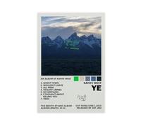 Poster su tela di Kanye West Ye, decorazione per camera da letto, ufficio, camera da letto, regalo, 20 x 30 cm