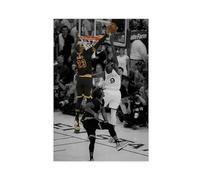 Poster su tela di Lebron James con meta-atleta di basket, decorazione per camera da letto, sport, ufficio, stanza, regalo, senza cornice, 50 x 75 cm
