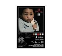 Poster su tela di Lil Wayne Tha Carter III, decorazione da parete per soggiorno, moderno, per camera da letto, per la famiglia, per la camera da letto, musica e film, 20 x 30 cm, senza cornice