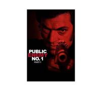 Poster su tela di Mesrine Public Enemy #1, decorazione per camera da letto, ufficio, stanza, regalo, 20 x 30 cm