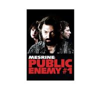 Poster su tela di Mesrine Public Enemy #1, decorazione per camera da letto, ufficio, stanza, regalo, 30 x 45 cm