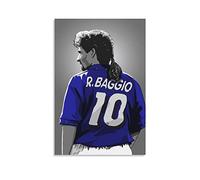 Poster su tela di Roberto Baggio Italia da parete decorativo moderno stampa per la casa poster 20 x 30 cm