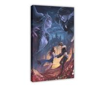 Poster su tela Final Fantasy 8 Squall e Rinoa, decorazione per camera da letto, sport, ufficio, stanza, regalo, decorazione artistica da parete, per soggiorno, camera da letto, stile cornice