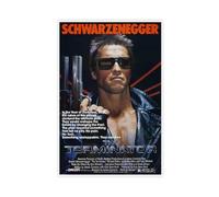Poster su tela iconico del film The Terminator Arnold Schwarzenegger, stile vintage, decorazione per camera da letto, ufficio, camera da letto, regalo, 20 x 30 cm